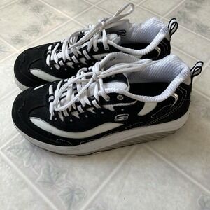Skechers Shape Ups Sneakers Womens 7.5 Black White Toning Rocker